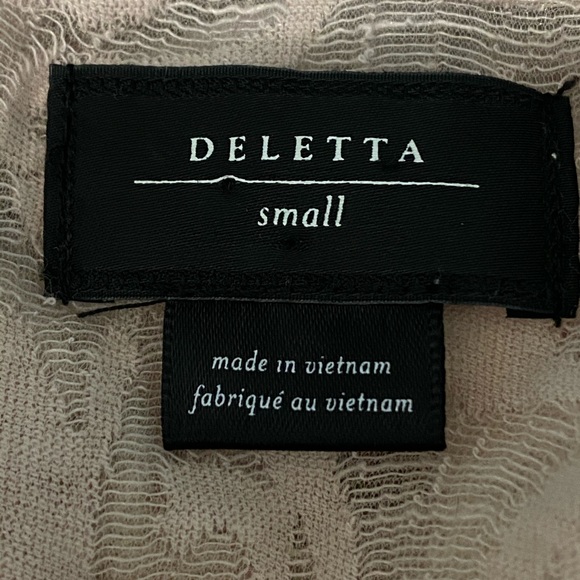 Deletta Amanna Anthro Semi Sheer Lace Spring Top - Picture 6 of 9